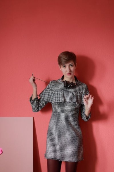 画像1: Checked dress (1)